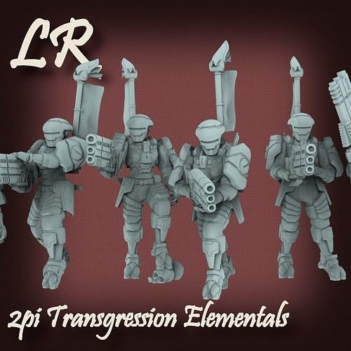 2pi Transgression Elementals 3D print model