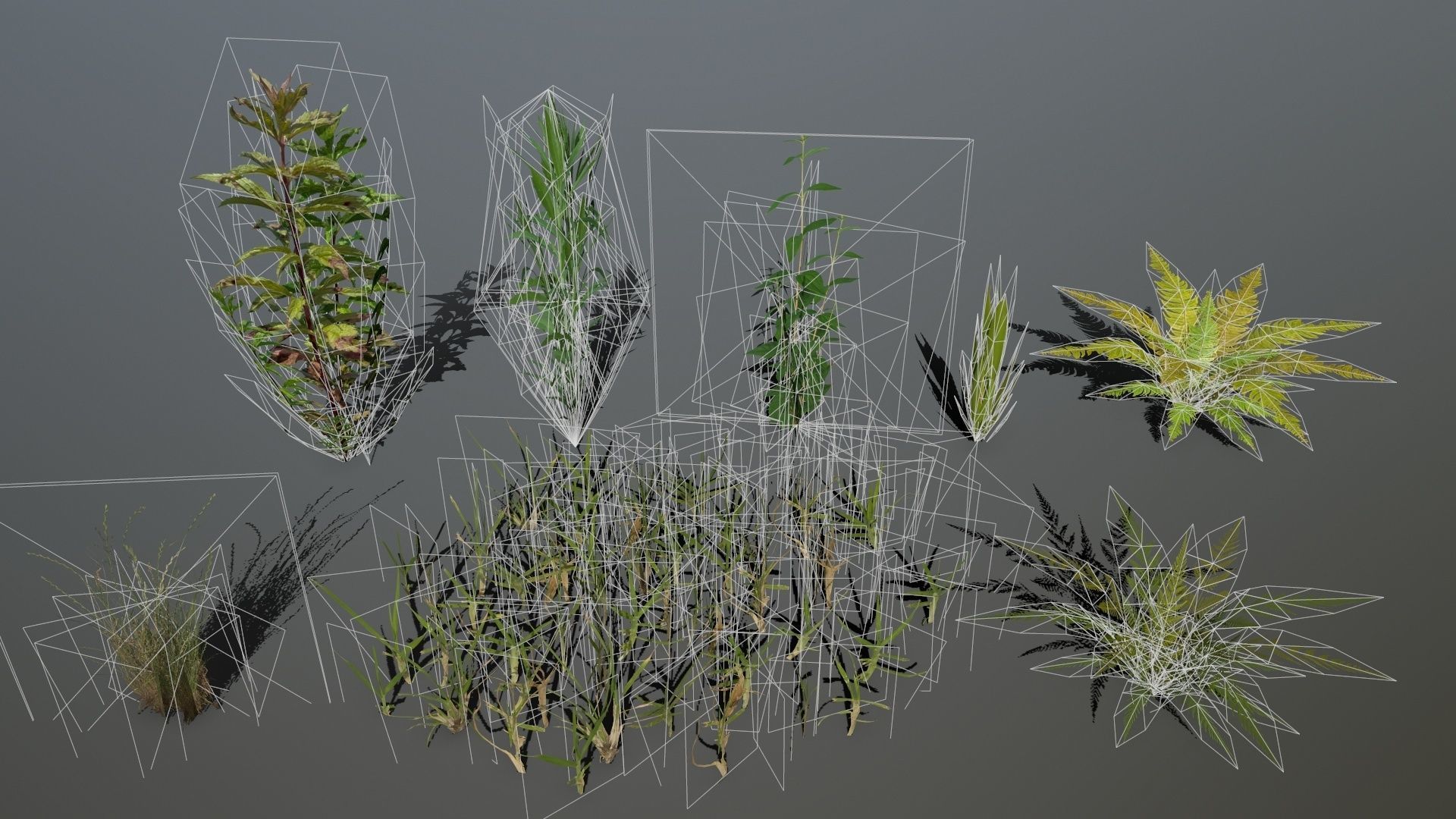 ruin set stone structure Low-poly 3D model_42