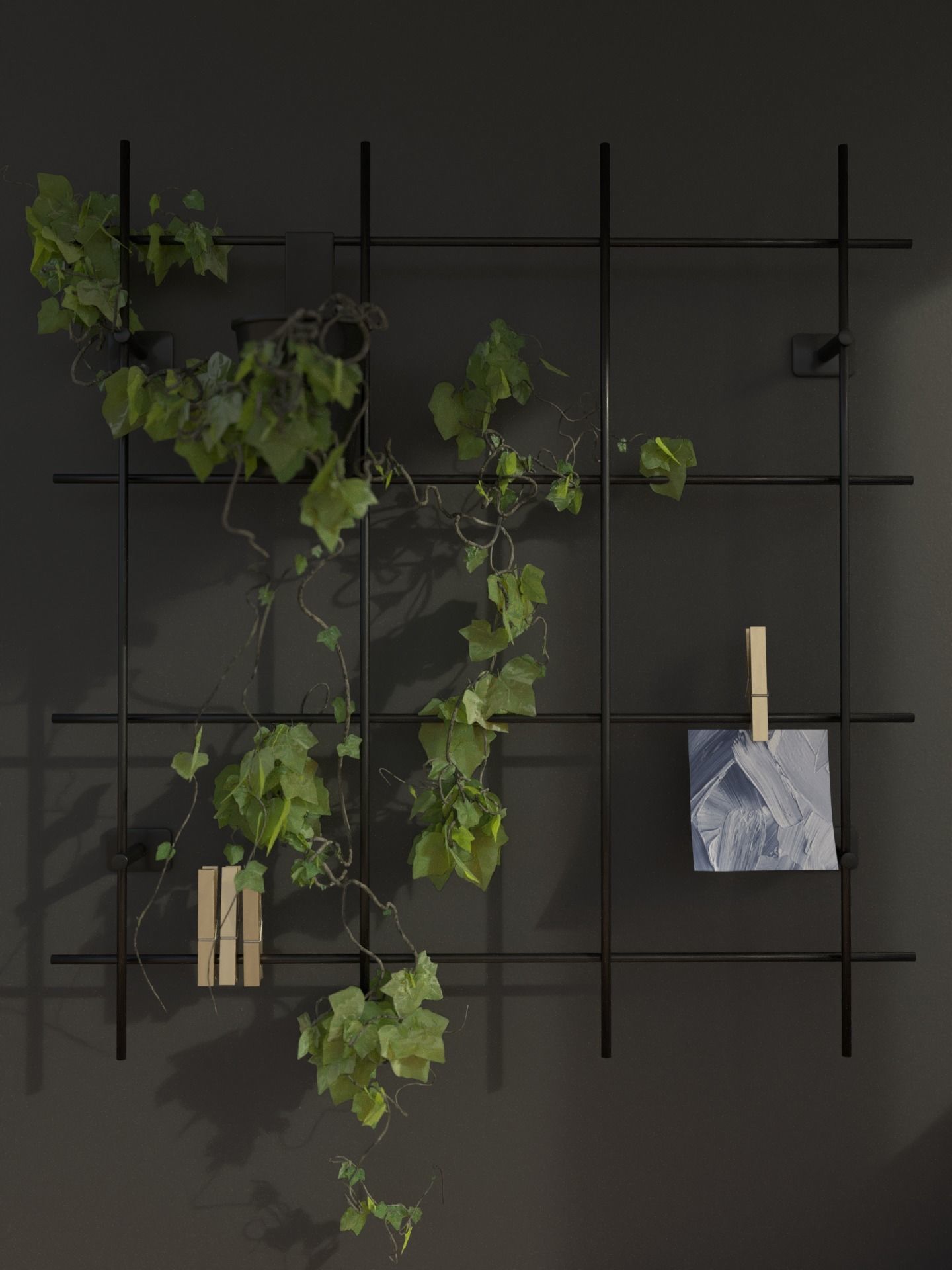 3D Scene - Interior set - Modern workplace 3D model_12