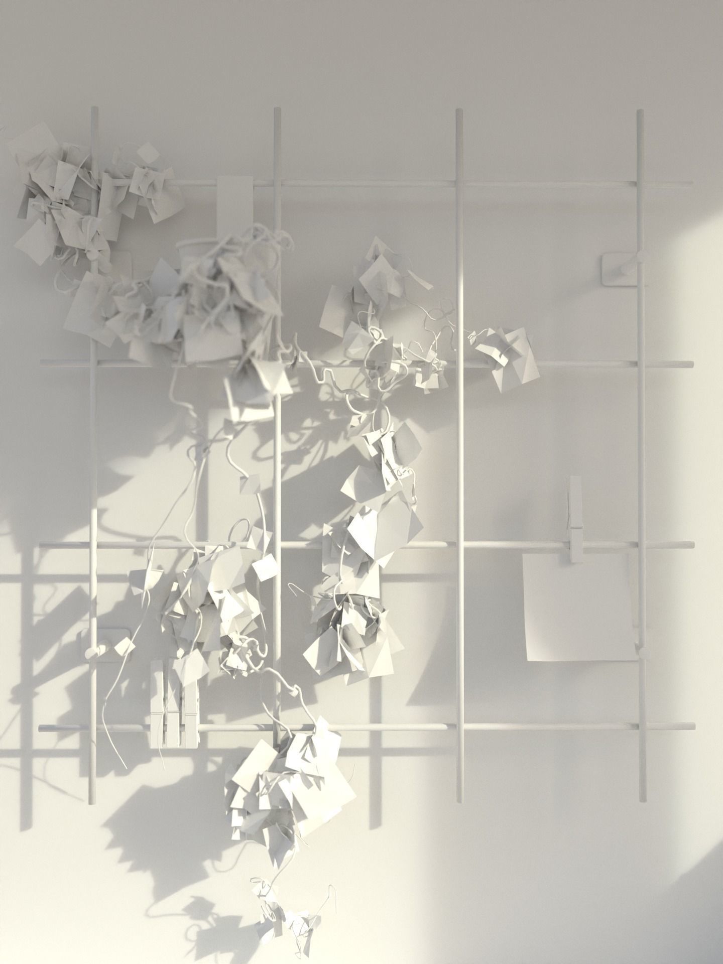 3D Scene - Interior set - Modern workplace 3D model_13