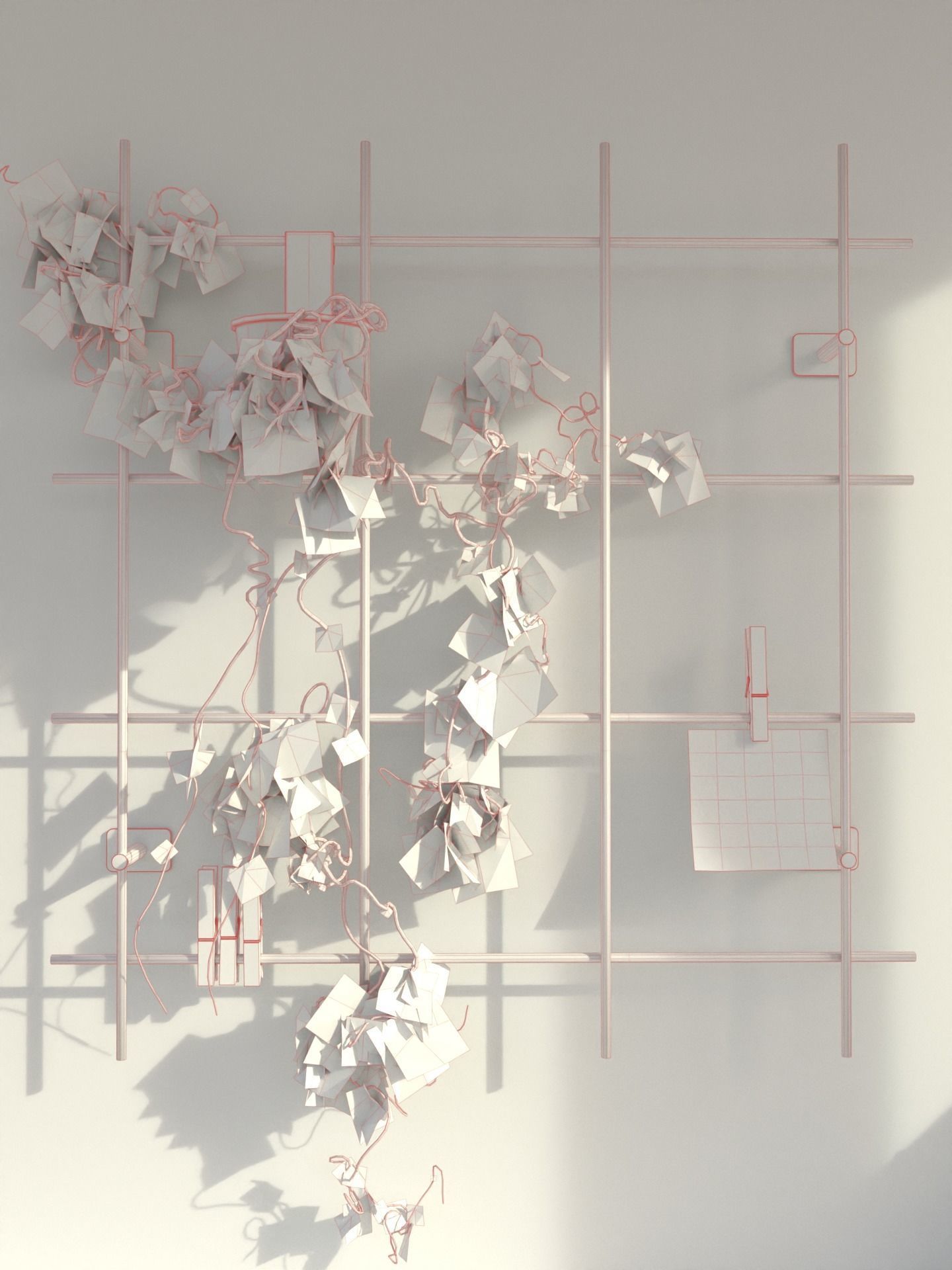 3D Scene - Interior set - Modern workplace 3D model_14