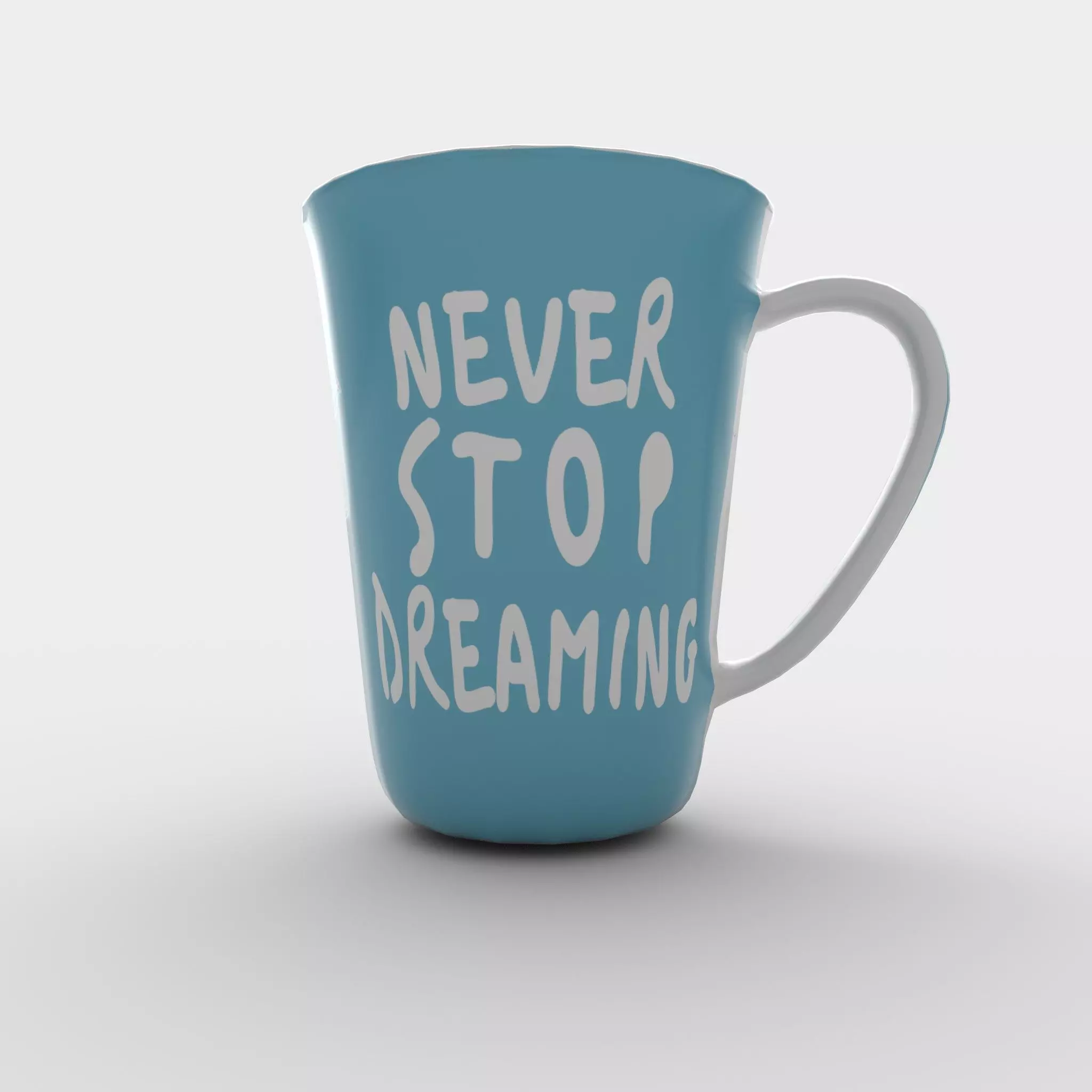 3D Textured Low Poly Mug Low-poly 3D model_0