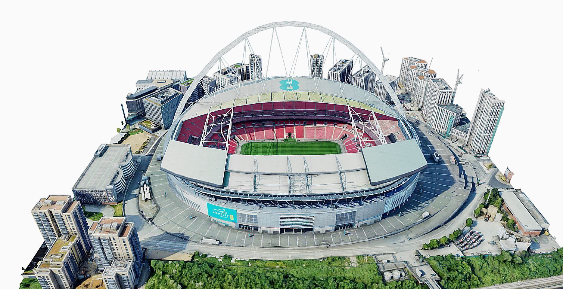 Wembley Stadium Low-poly 3D model_1
