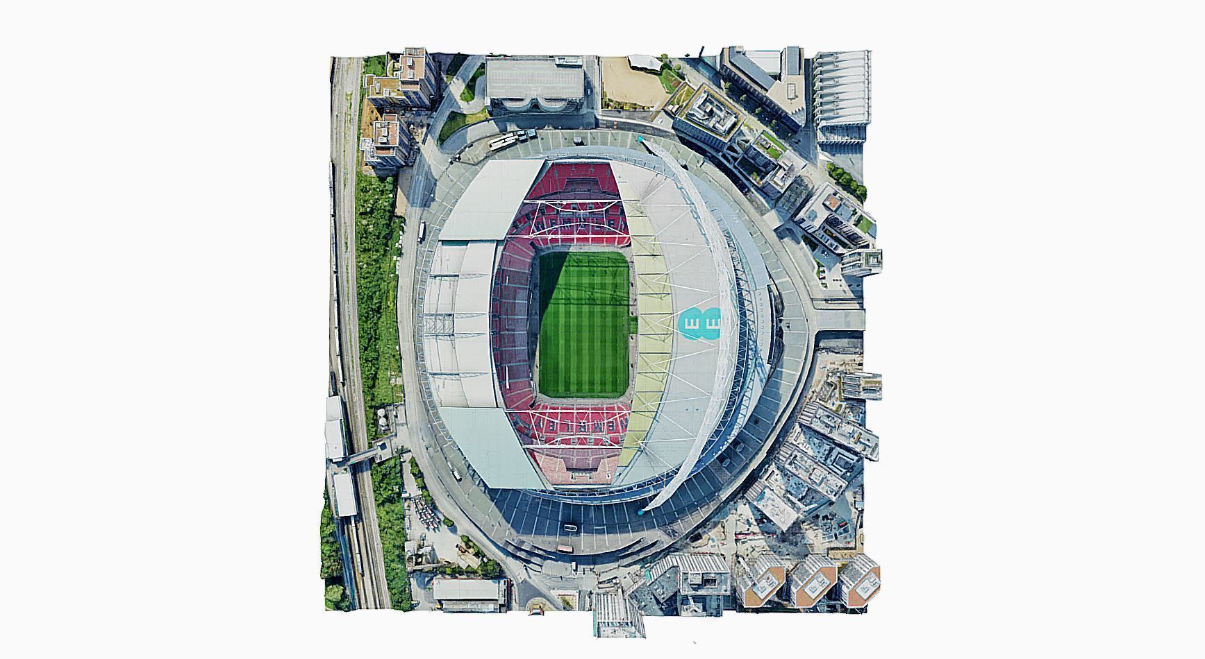 Wembley Stadium Low-poly 3D model_5