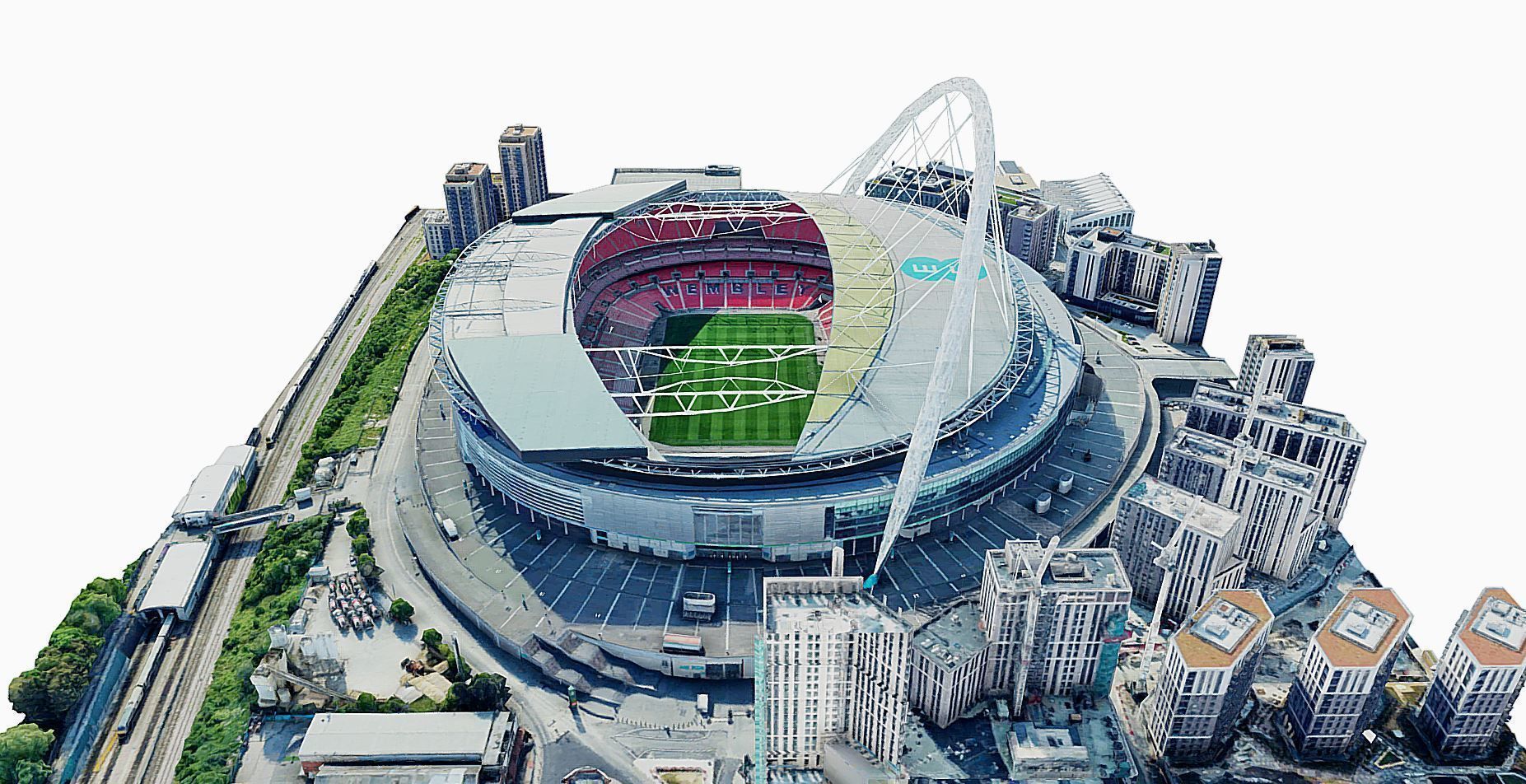 Wembley Stadium Low-poly 3D model_2