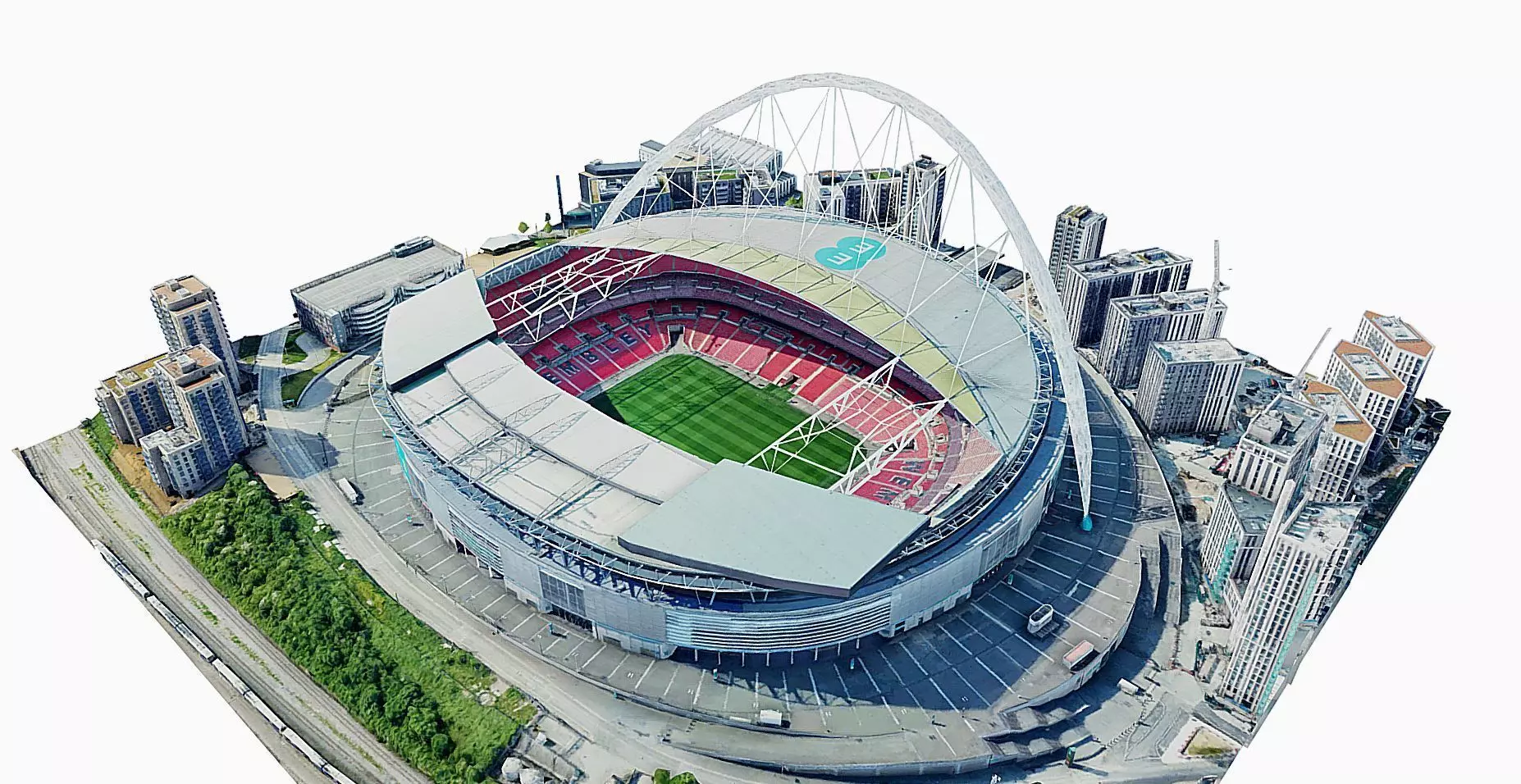 Wembley Stadium Low-poly 3D model_0