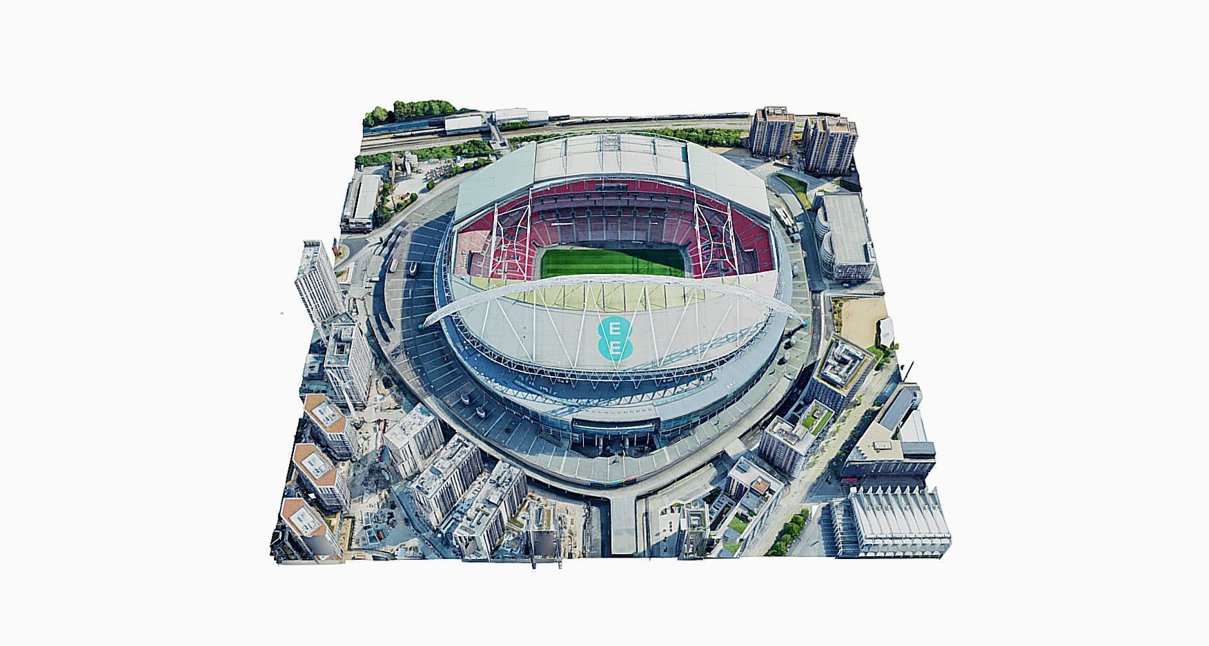 Wembley Stadium Low-poly 3D model_4
