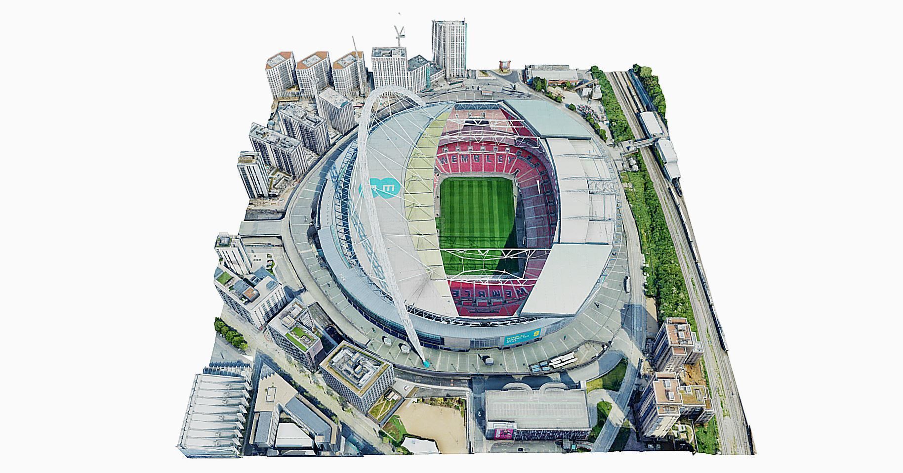 Wembley Stadium Low-poly 3D model_6