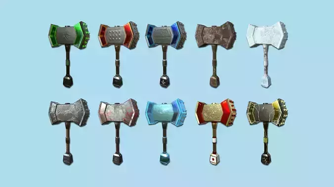 10 Medieval War Hammer Collection - Fantasy Weaponry 