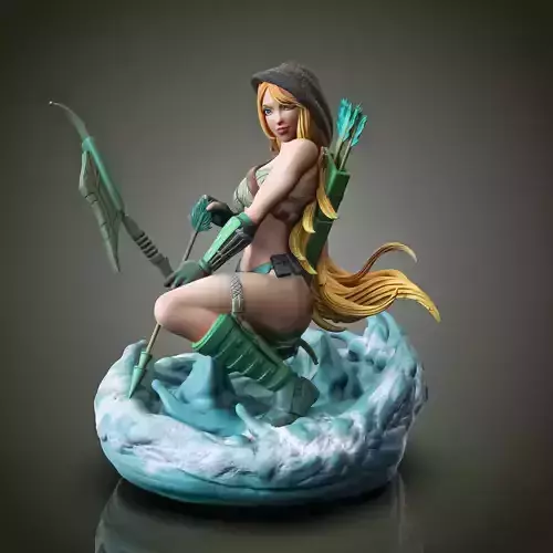famale robin hood - girls 3D print model