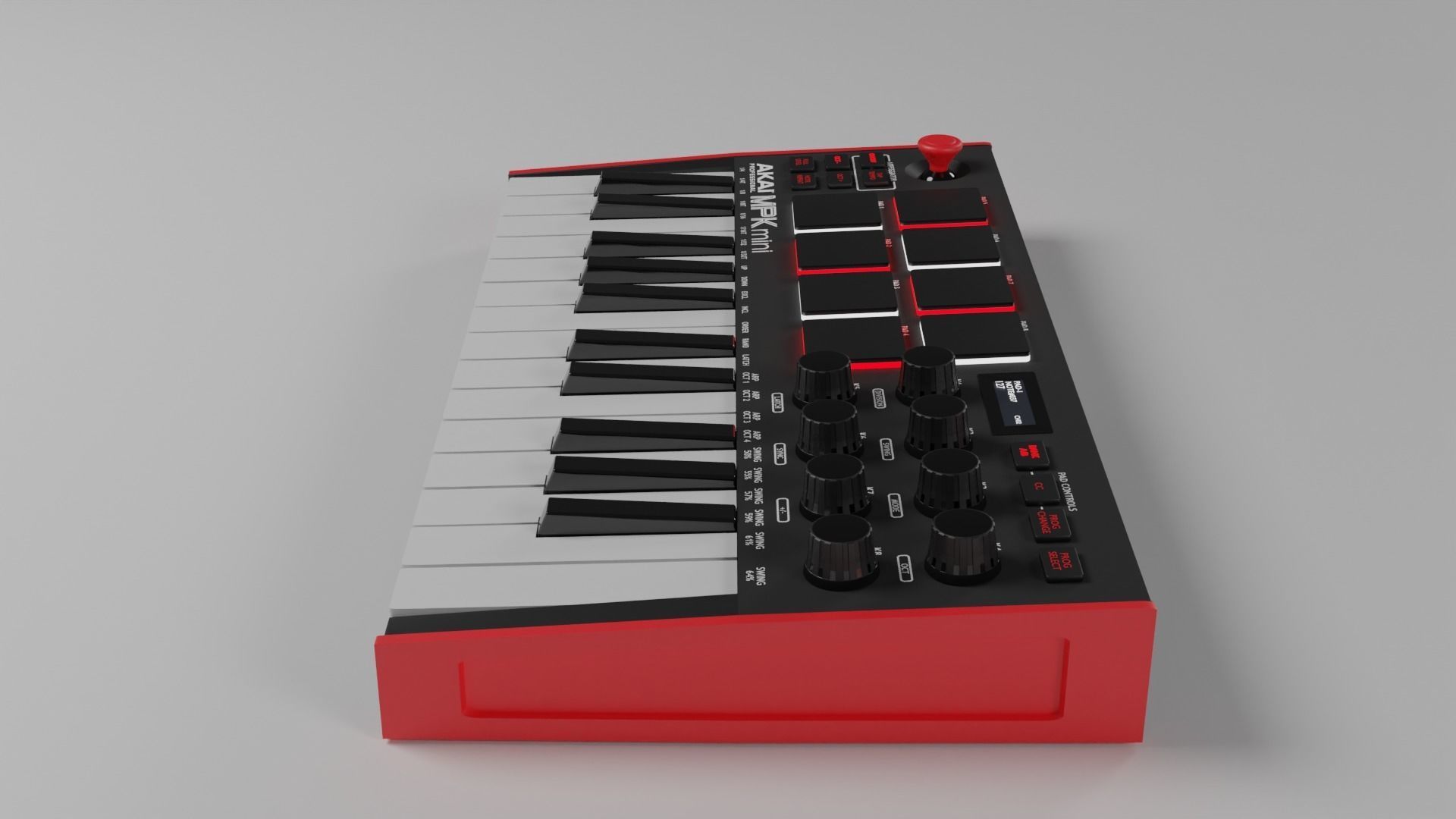 Akai MPK mini MK3 Low-poly 3D model_3