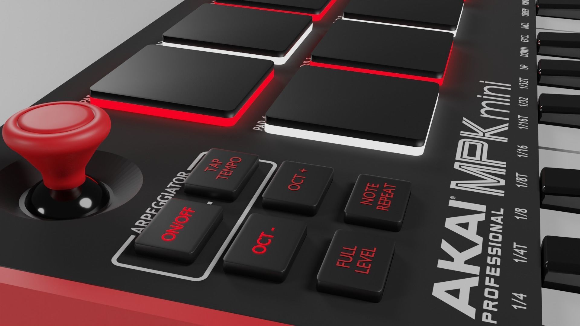 Akai MPK mini MK3 Low-poly 3D model_6