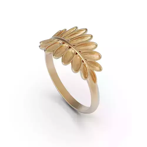 Fashion ring Leaf