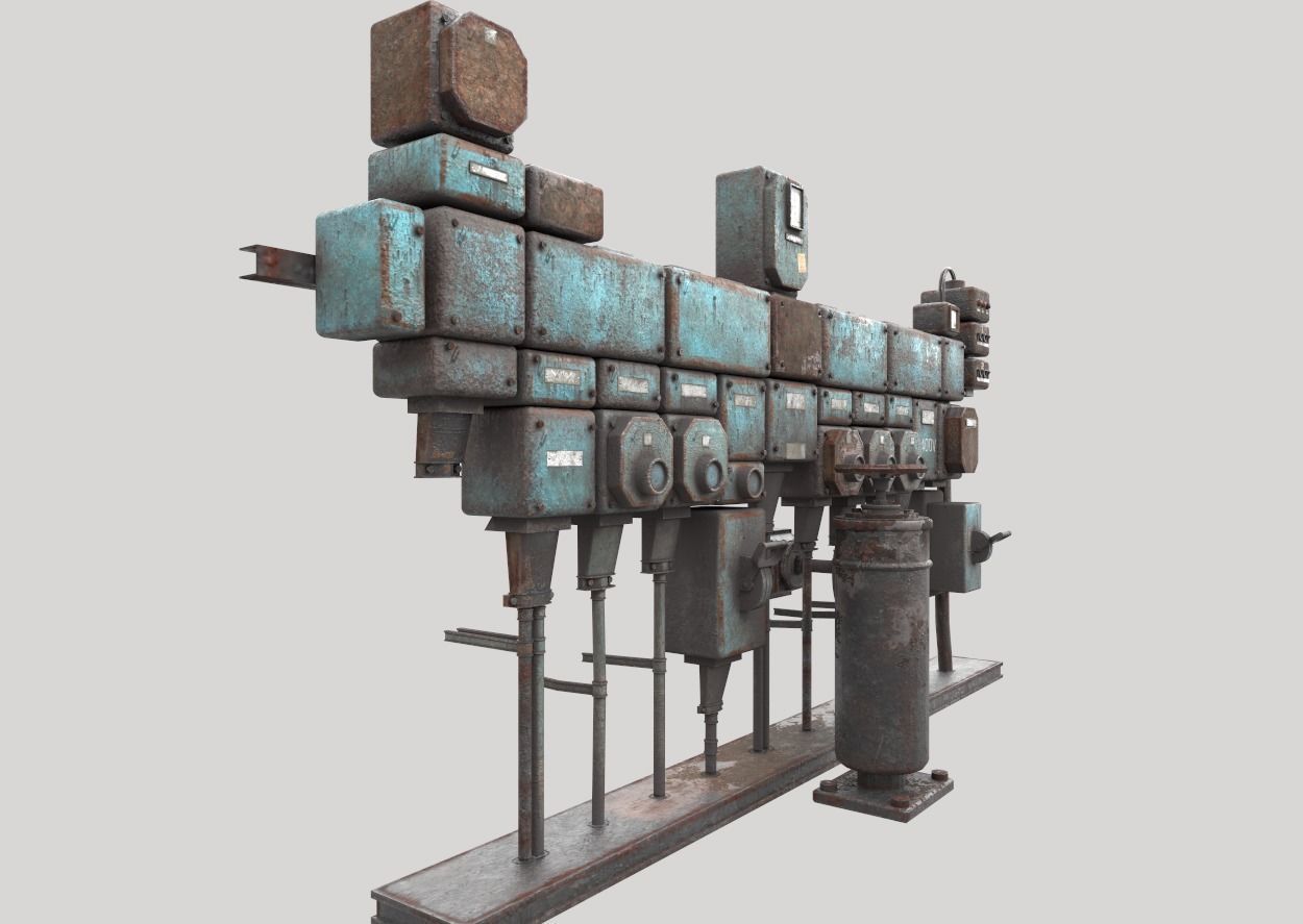 Old Fusebox 3D model_4