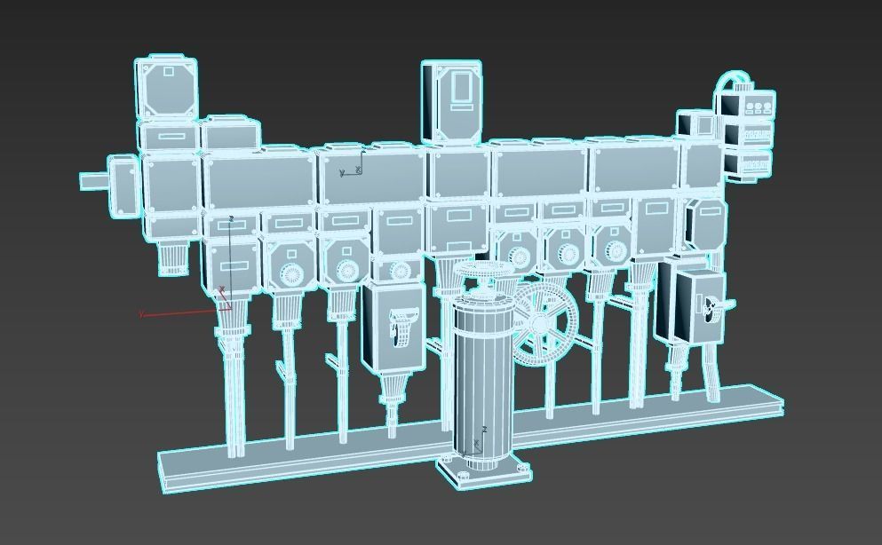 Old Fusebox 3D model_11