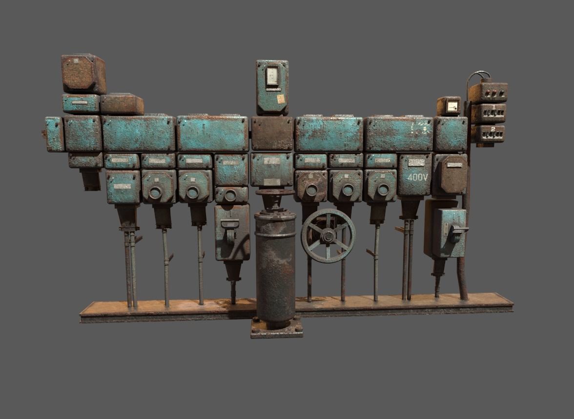 Old Fusebox 3D model_1
