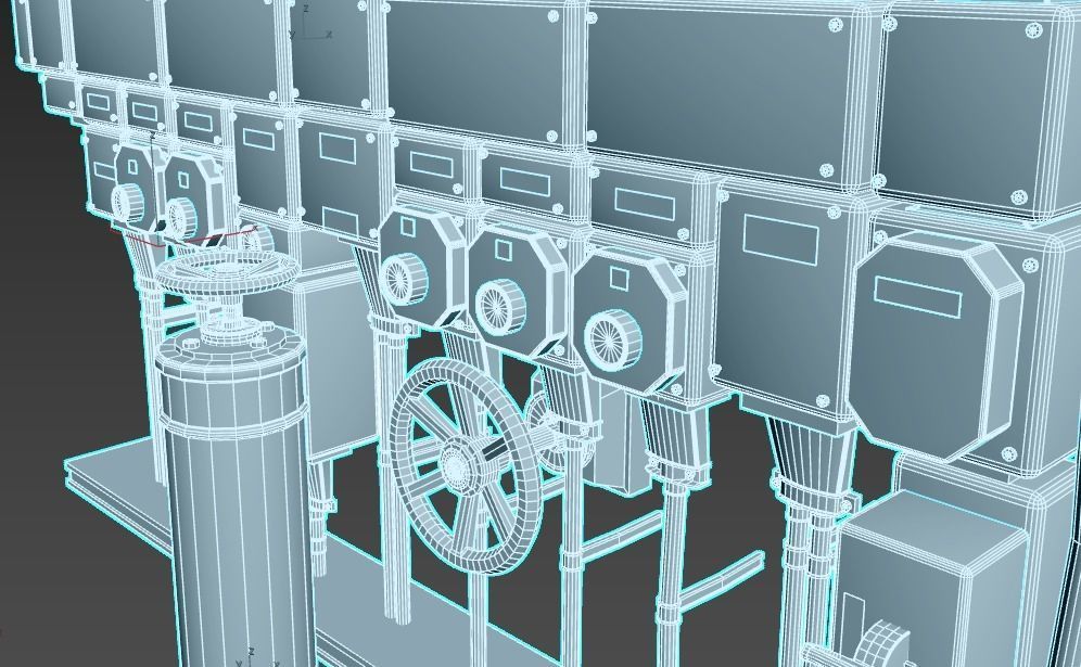 Old Fusebox 3D model_7