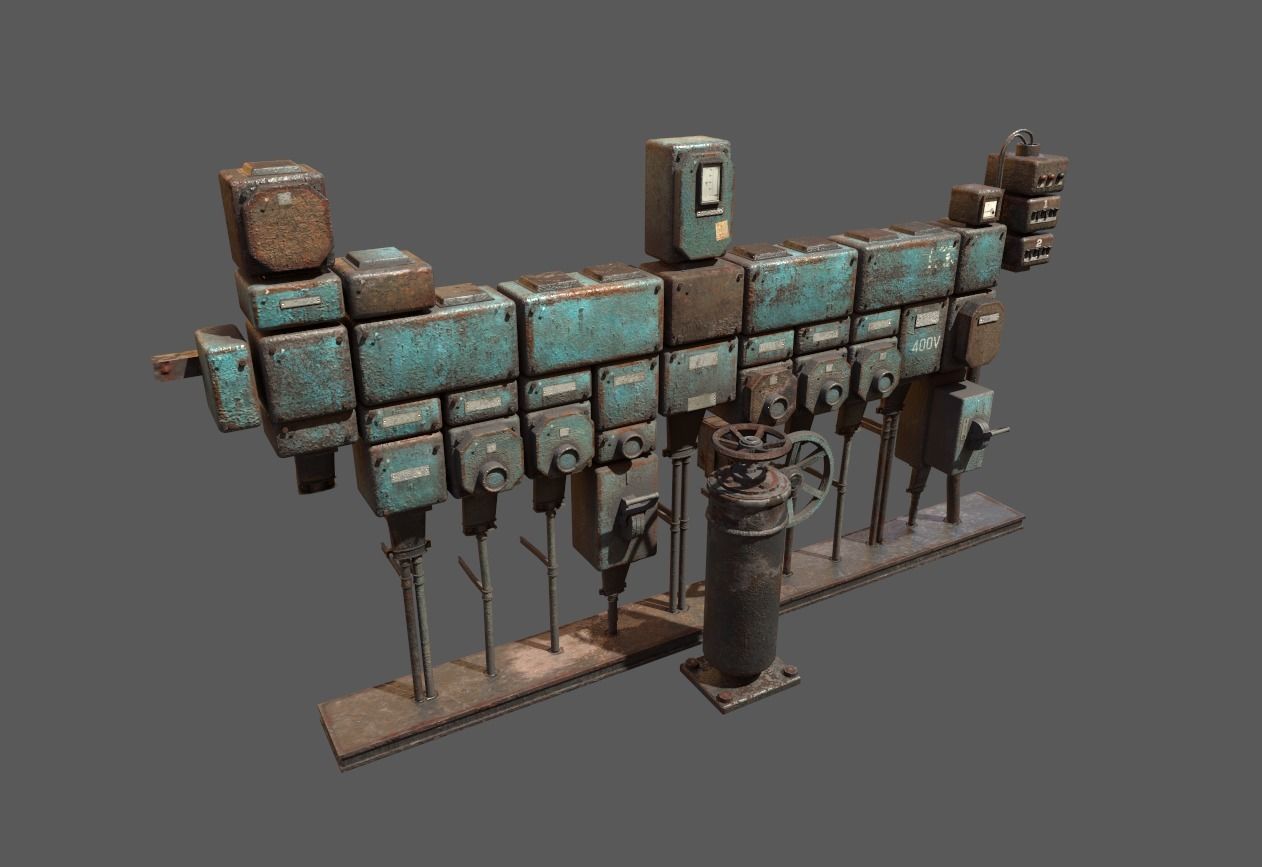 Old Fusebox 3D model_12