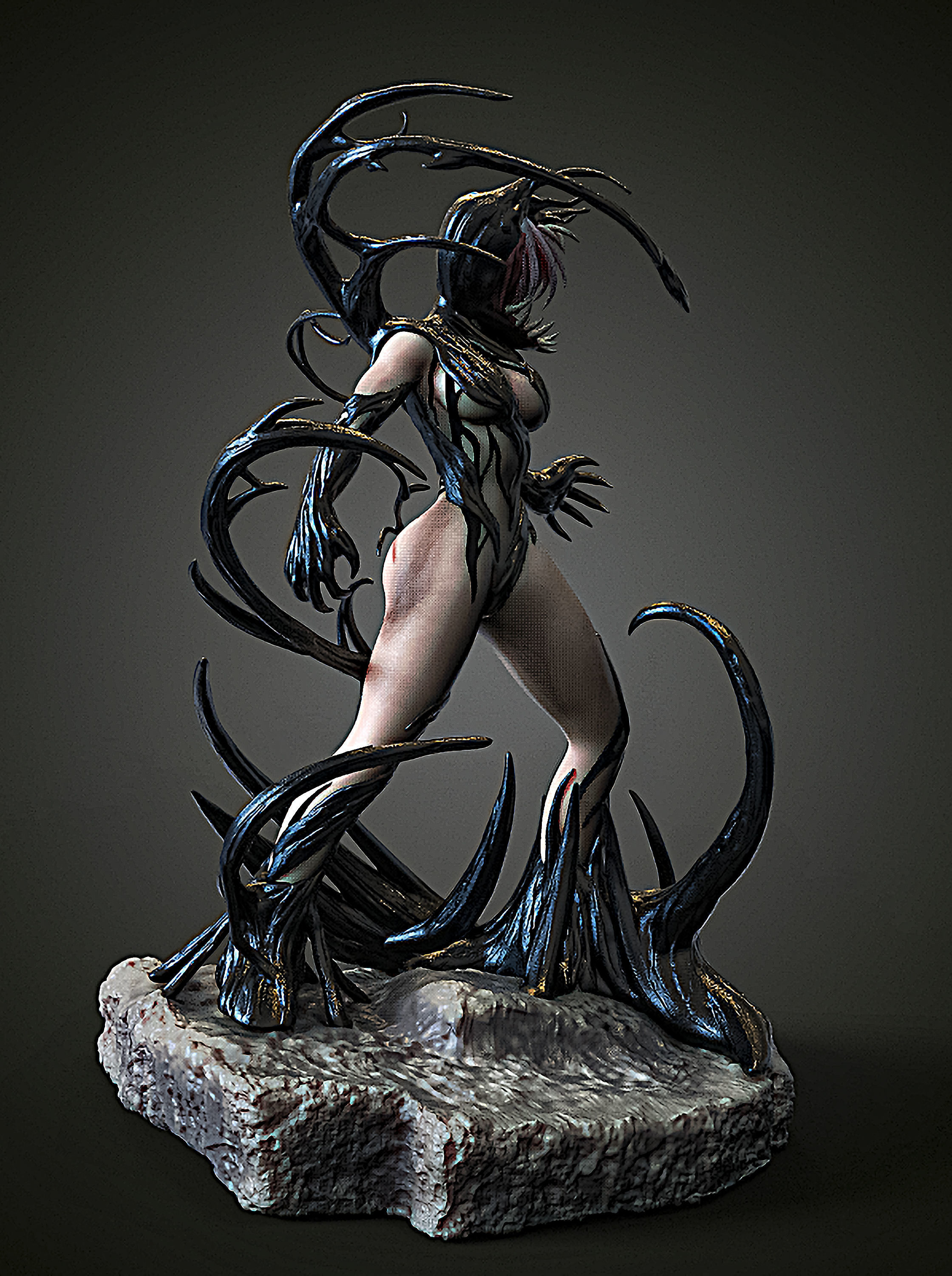 sexy venom girl 3D print model_13