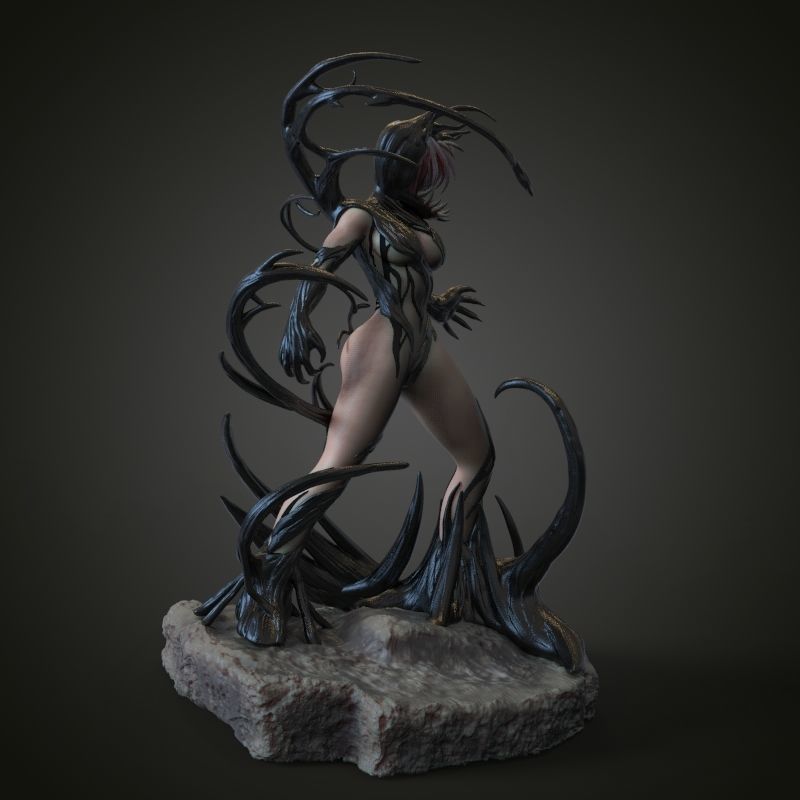 sexy venom girl 3D print model_7