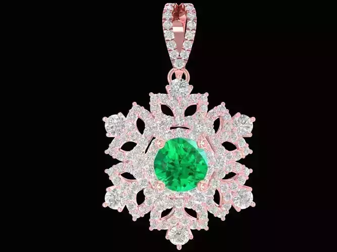 diamond phozen pendant for women 1201