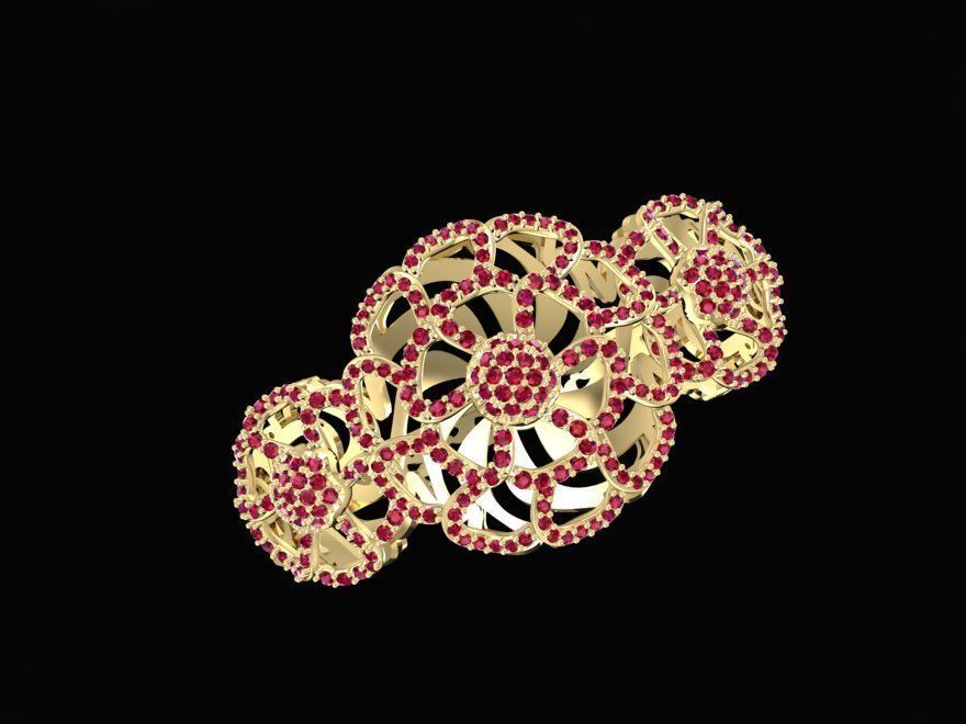 diamond bangle 1203 3D print model_6