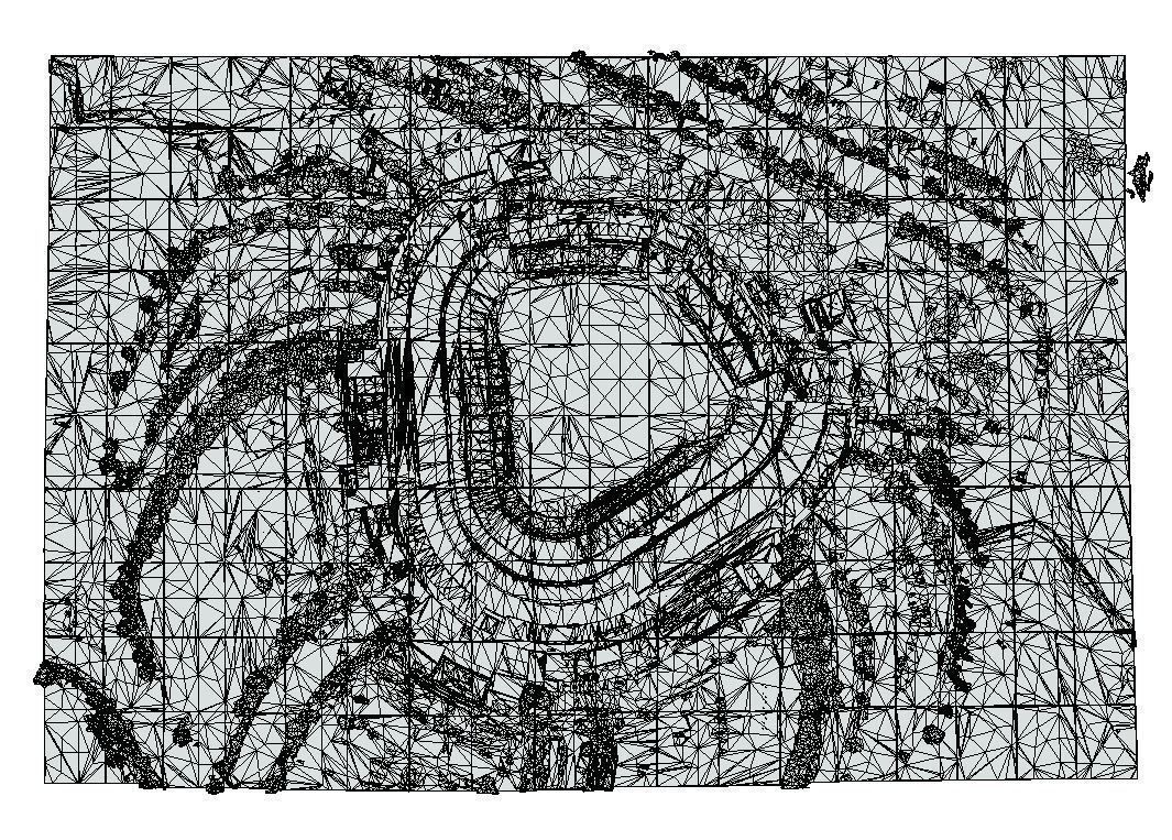 Dodger Stadium Low-poly 3D model_4