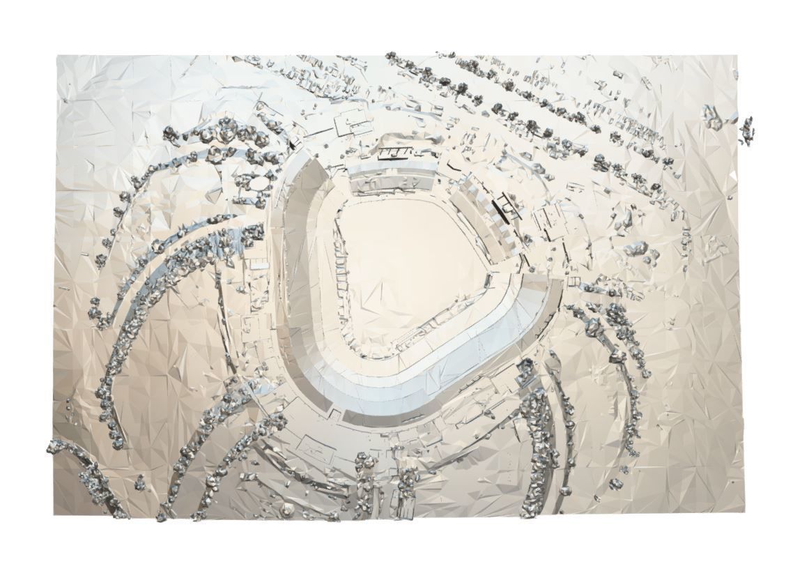 Dodger Stadium Low-poly 3D model_5