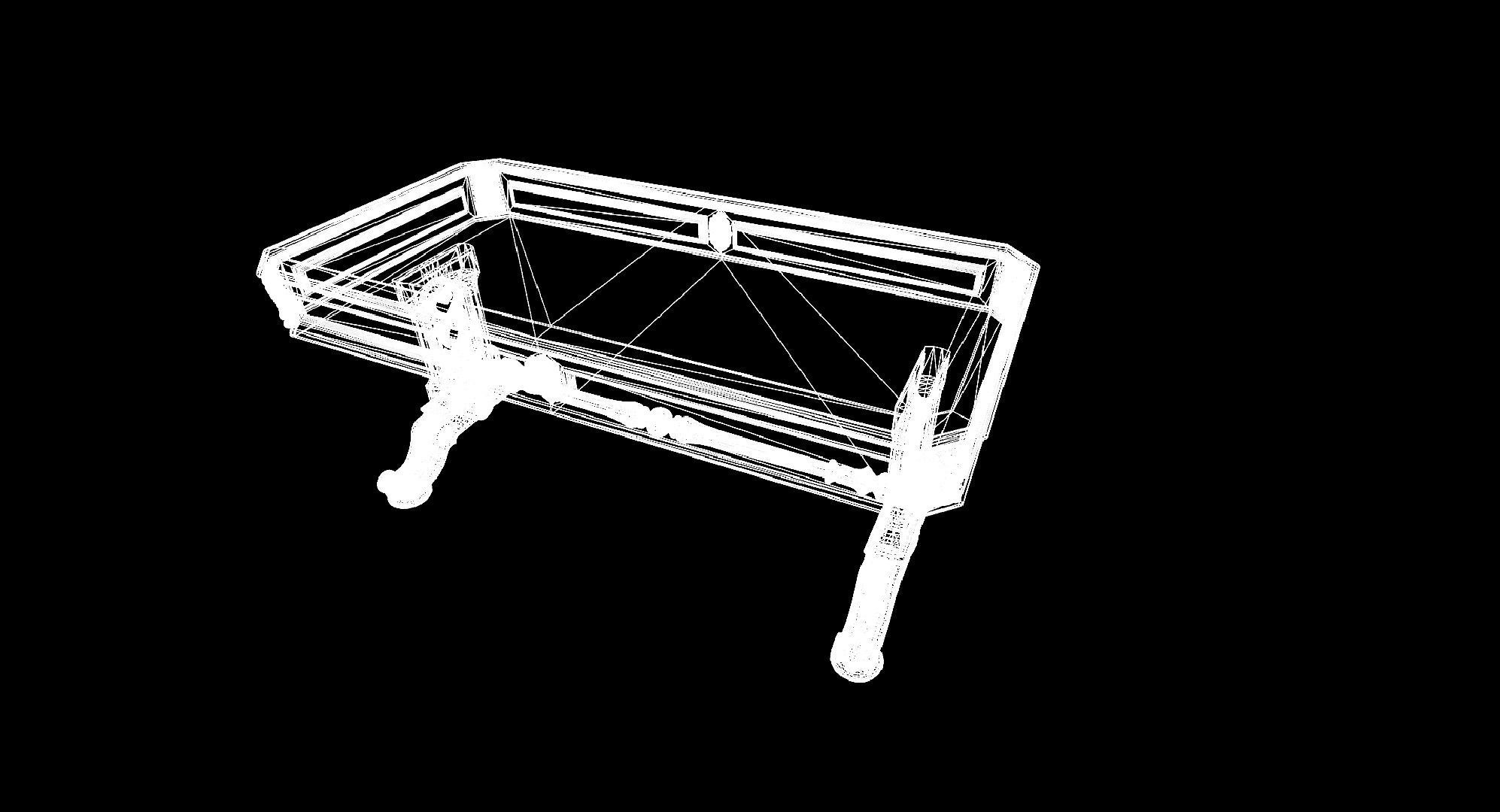 Small victorian living table 3D model_15