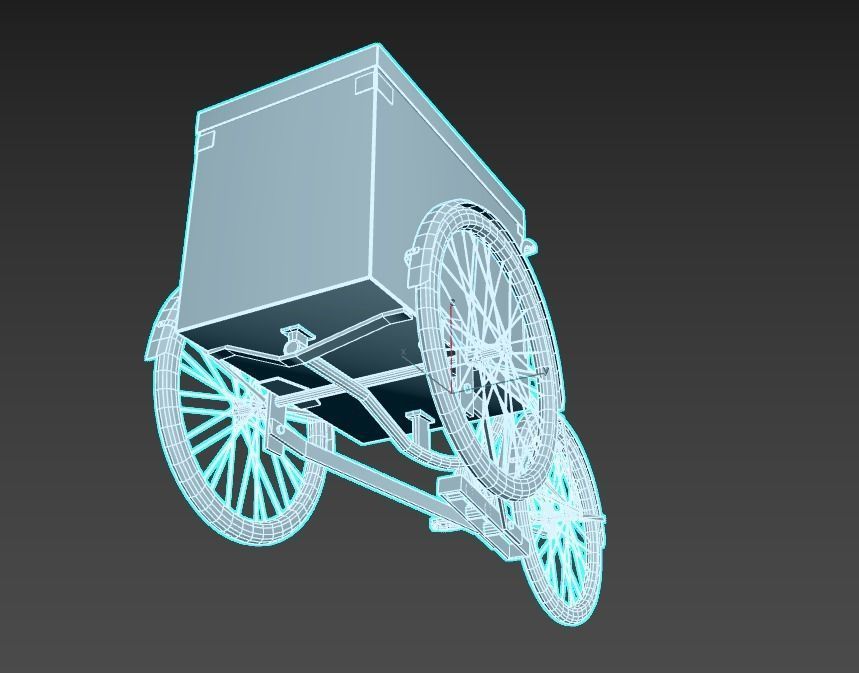Tricycle With Storage 3D model_10