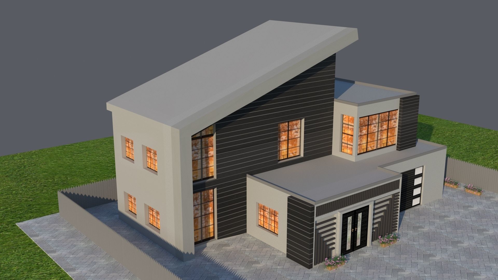 Arch Viz Modern 3D model_7