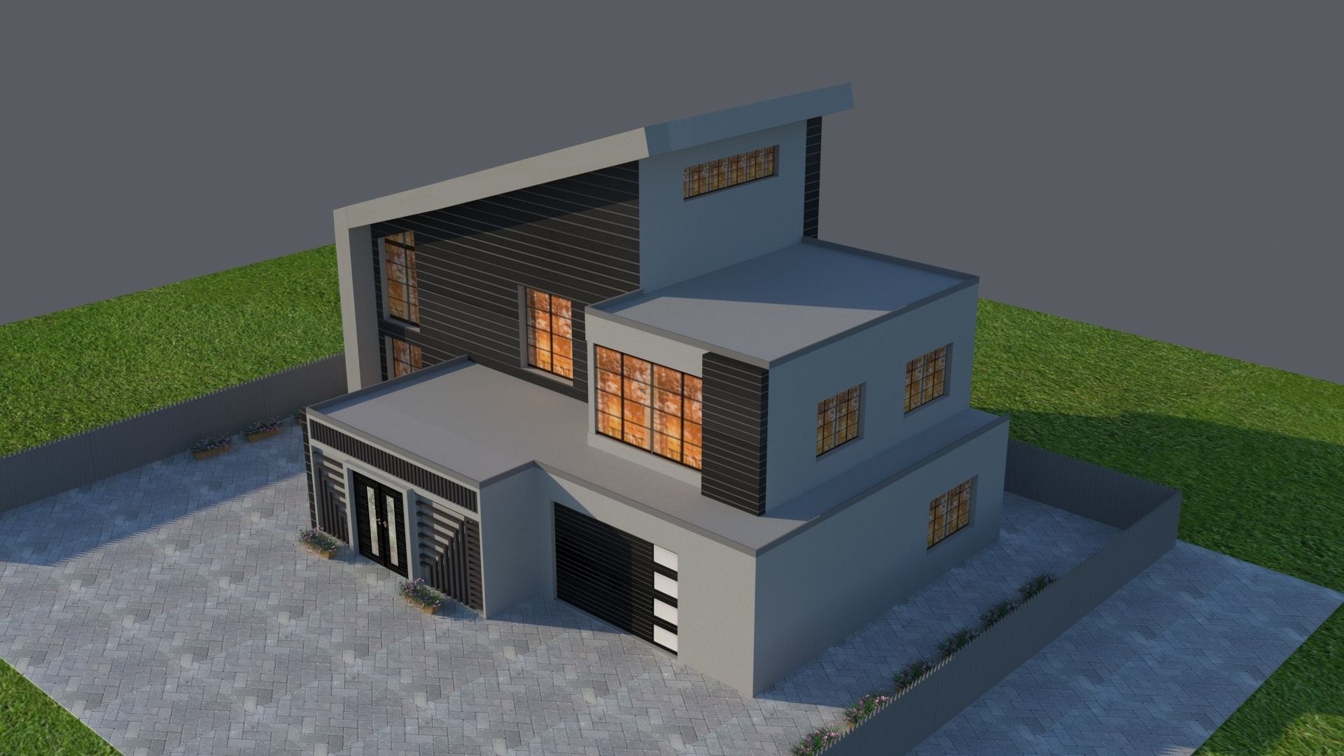 Arch Viz Modern 3D model_1