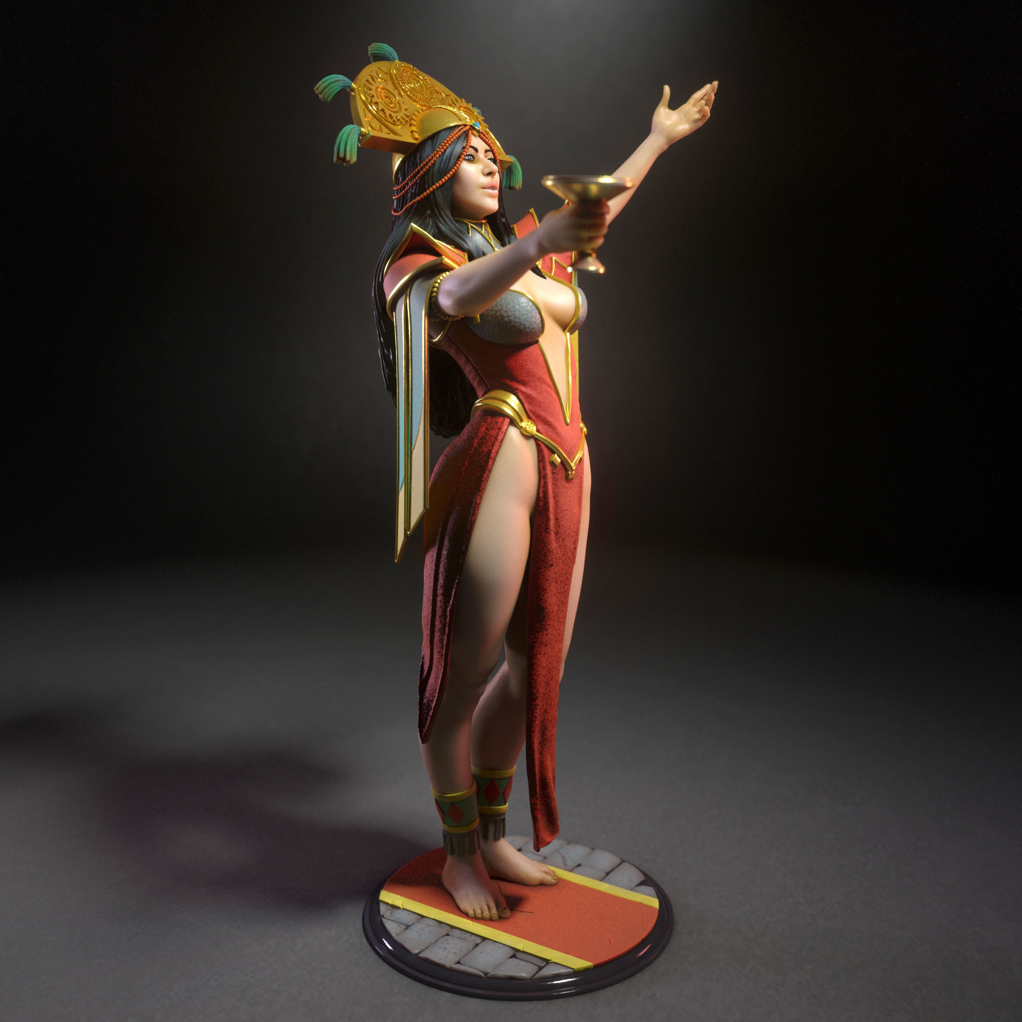 Mayara the sorceress 3D print model_1