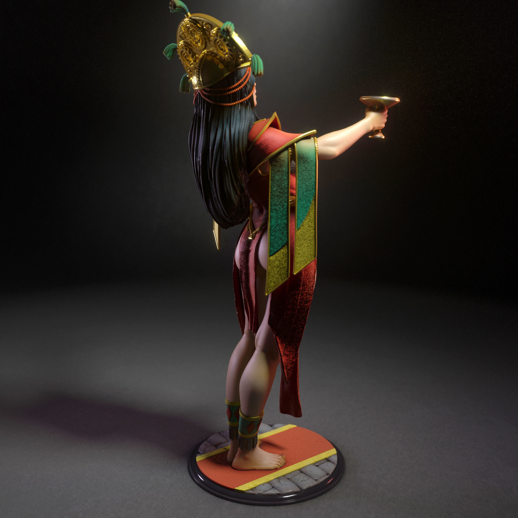 Mayara the sorceress 3D print model_2