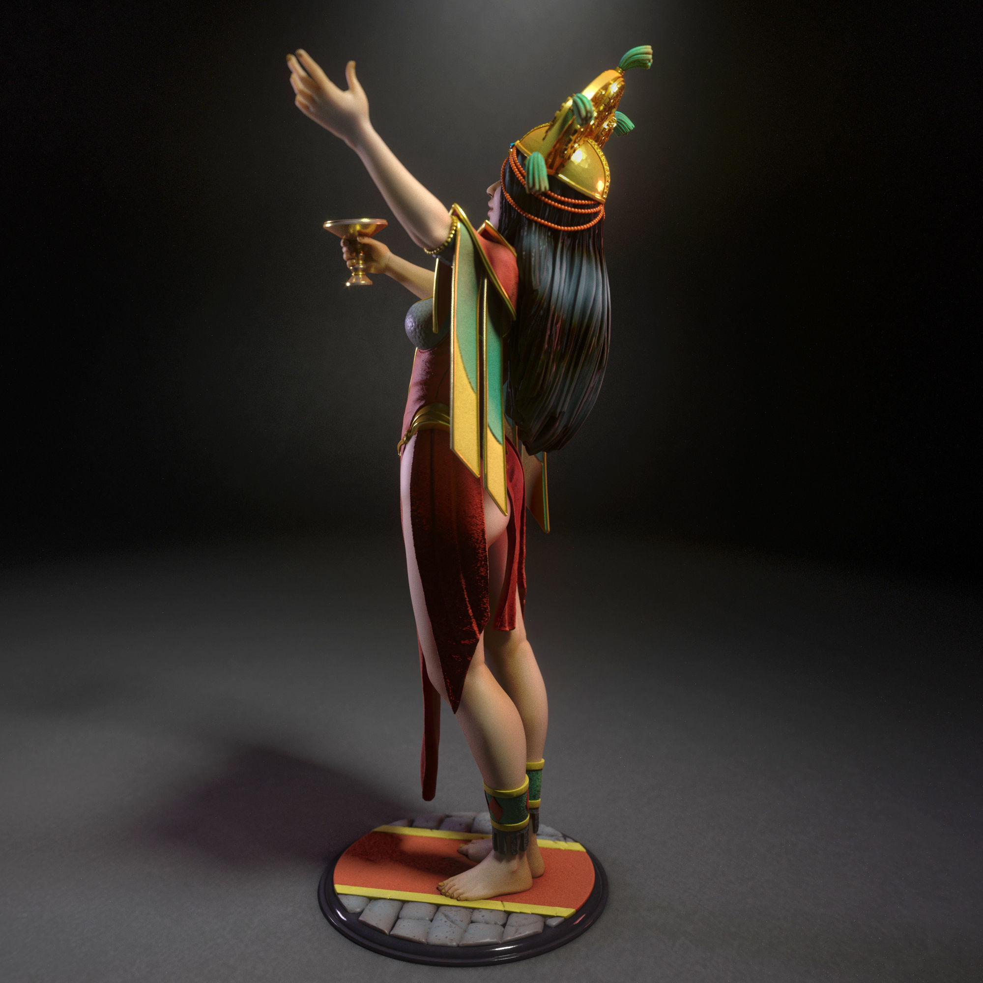 Mayara the sorceress 3D print model_4
