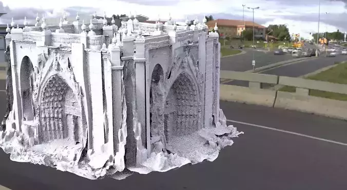 Cathedral Gate ruined wall