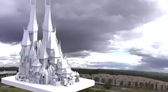 Japanese Fantasy Temple palace