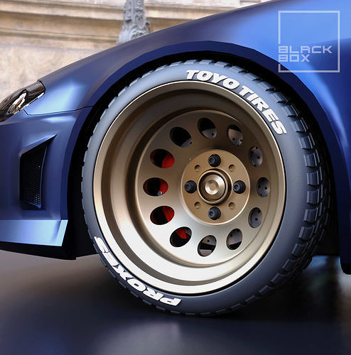CS2 DEEP STEEL WHEEL SET FRONT AND REAR 3D print model