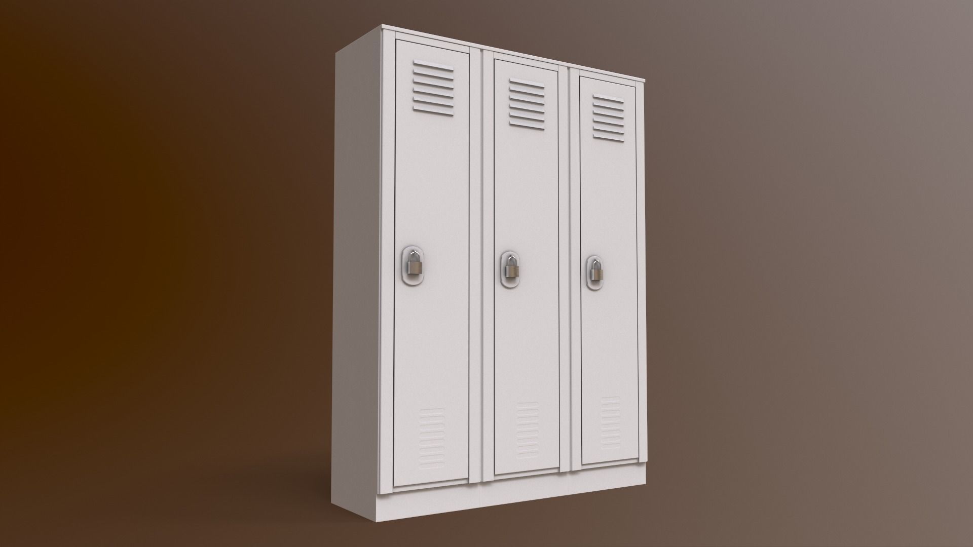 PBR School Gym Locker 01 - Multi color Pack 3D Model Collection_89