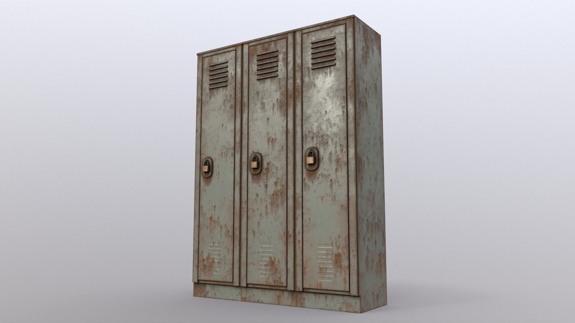 PBR School Gym Locker 01 - Multi color Pack 3D Model Collection_68