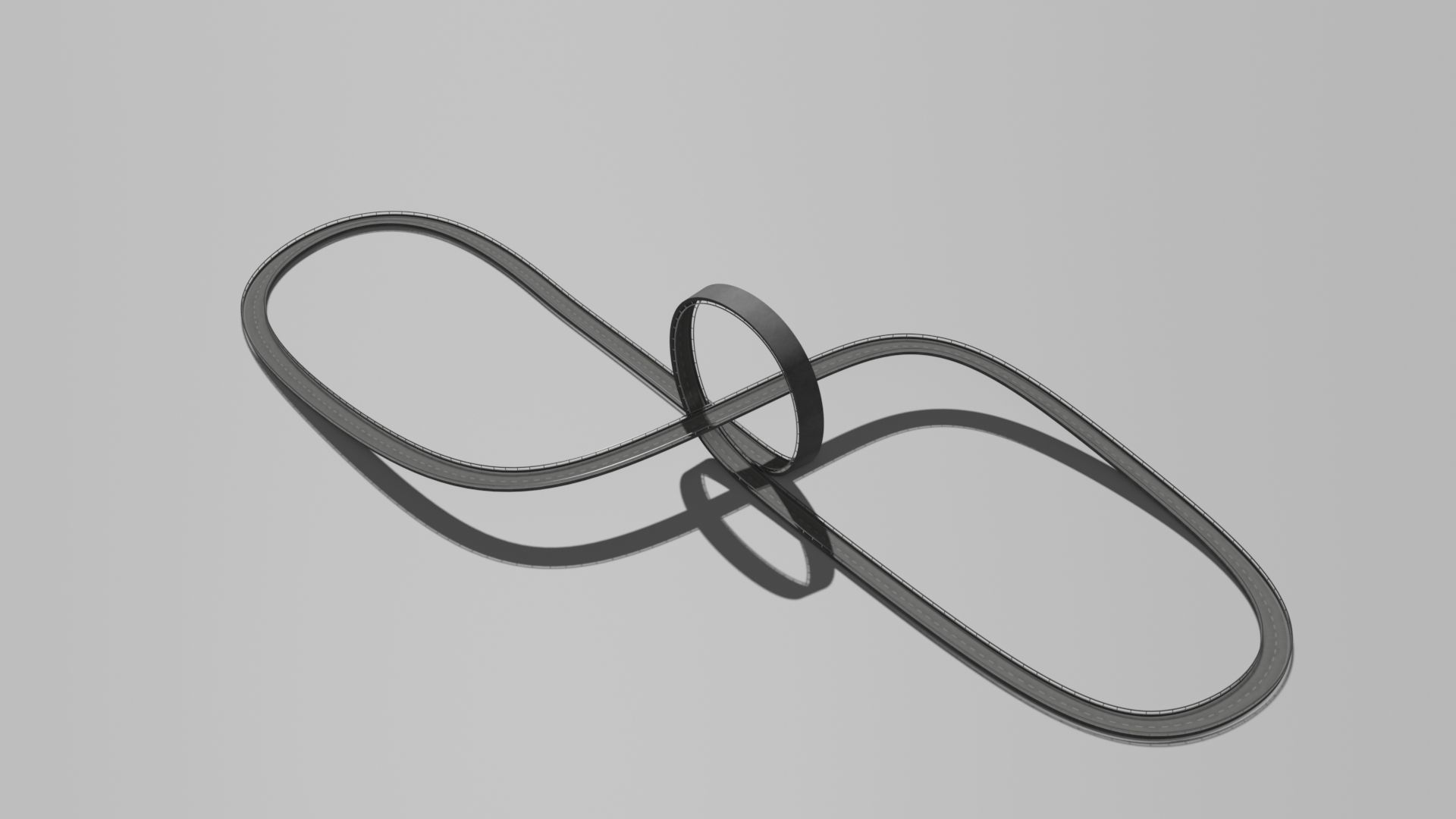 Acrobatic track Low-poly 3D model_2