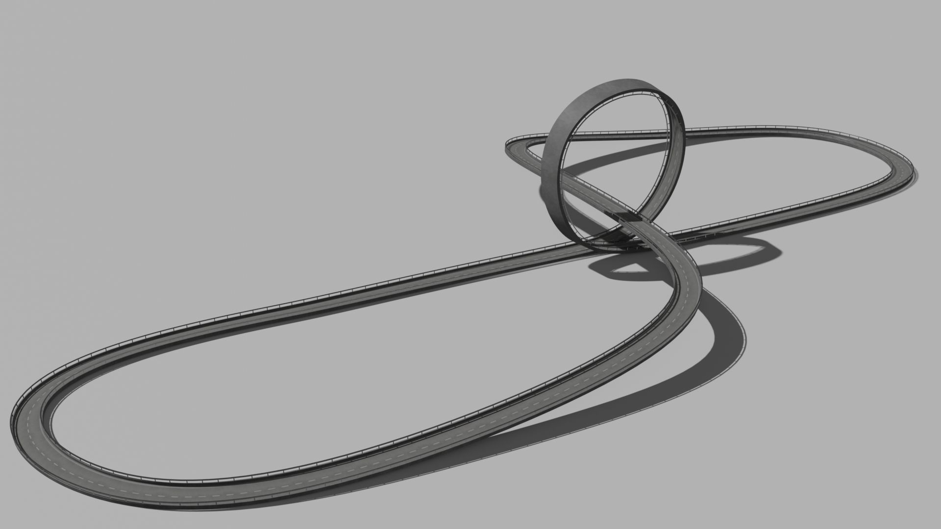 Acrobatic track Low-poly 3D model_14