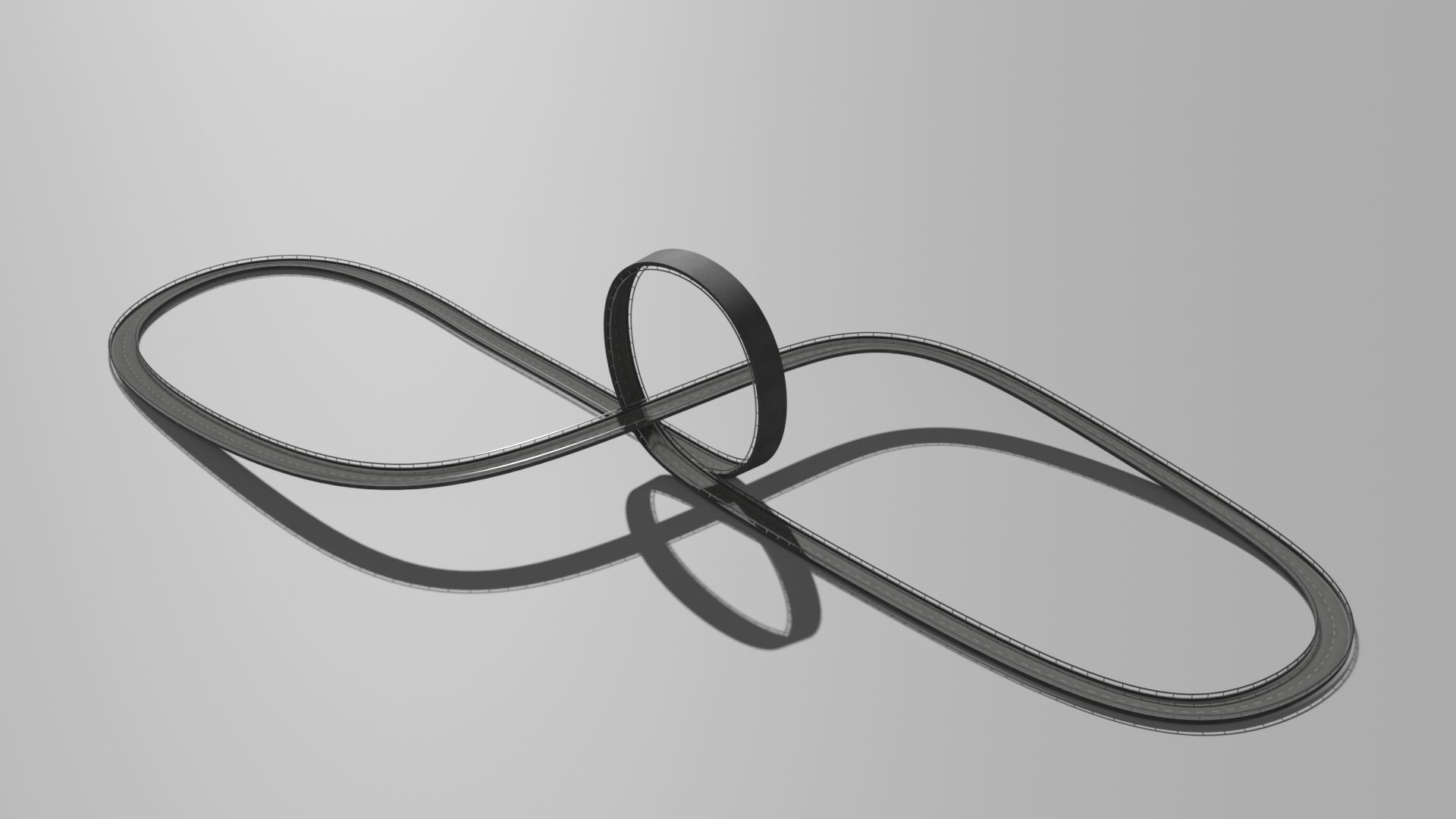 Acrobatic track Low-poly 3D model_25