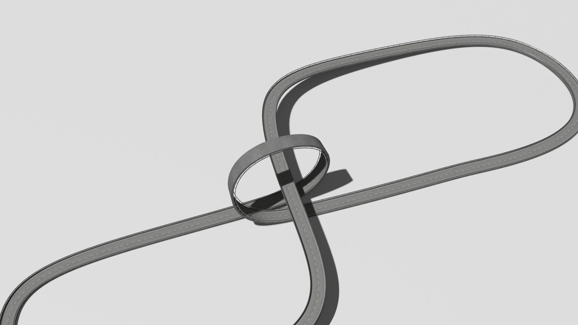 Acrobatic track Low-poly 3D model_20