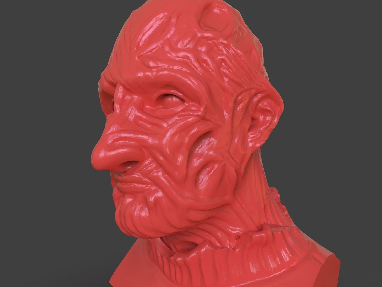 Freddy Krueger Bust 3D print model_43