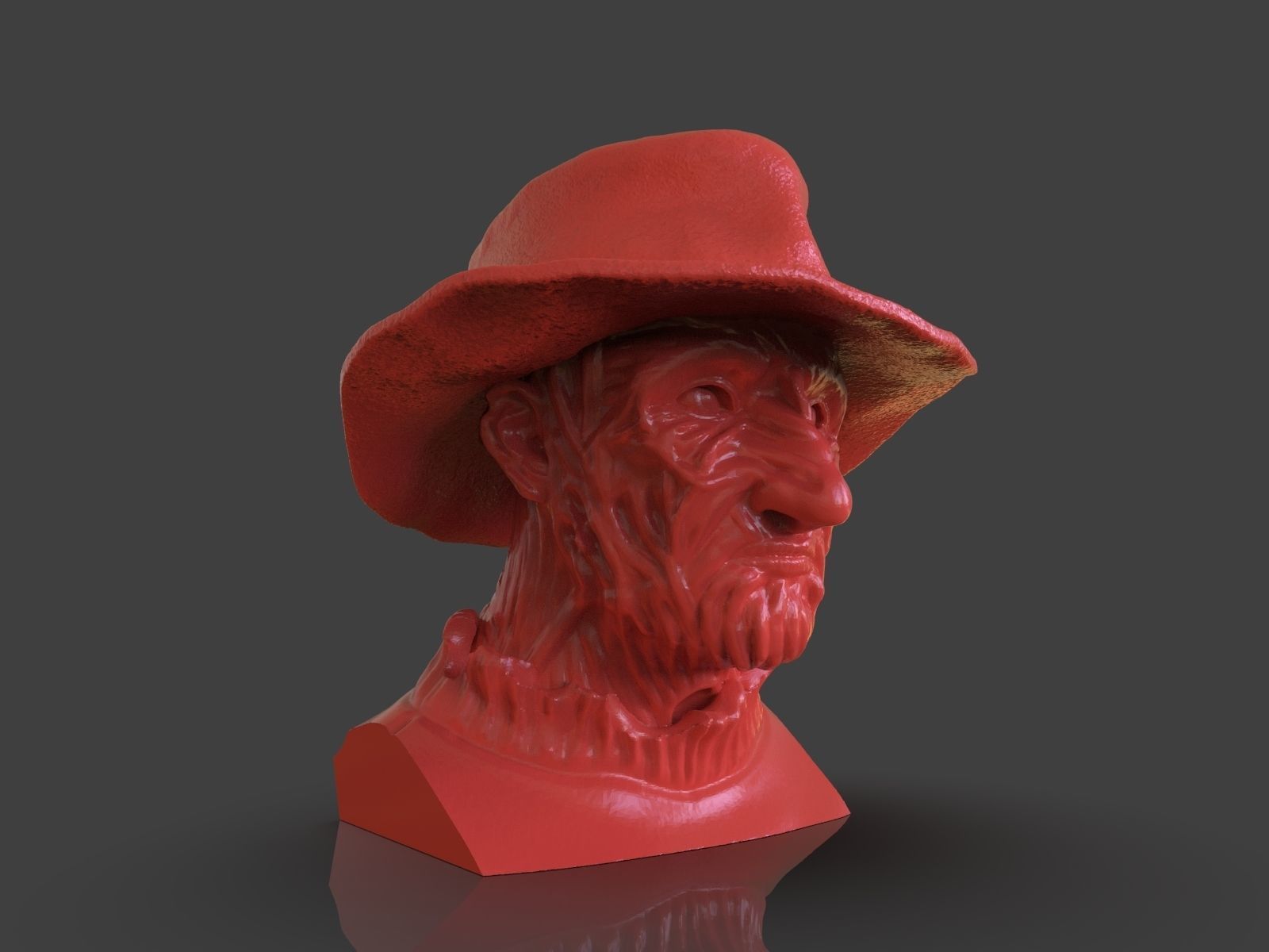 Freddy Krueger Bust 3D print model_24