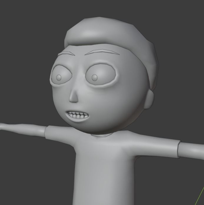 Morty Low-poly 3D model_5
