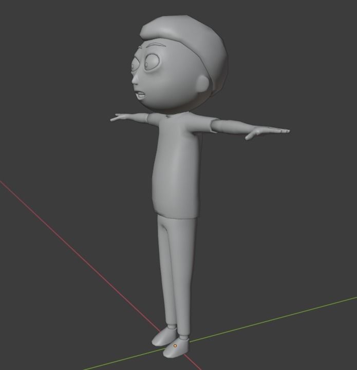 Morty Low-poly 3D model_6