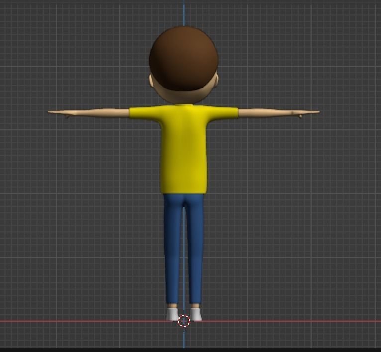 Morty Low-poly 3D model_2