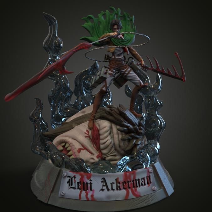 levi ackerman  3D print model_4